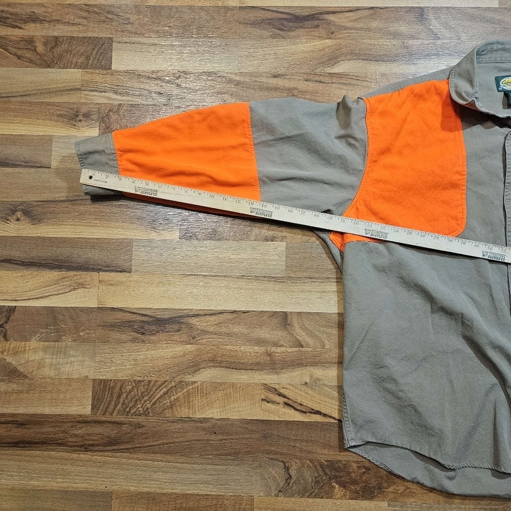 Cabela’s 2XL Upland Shooting Shirt Blaze Orange Patch Dakota Wild Wings - Picture 7 of 8